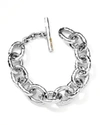 Ippolita Jumbo Hammered Bastille Link Bracelet In Sterling Silver In Silver