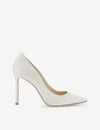 JIMMY CHOO JIMMY CHOO WOMEN'S IVORY ROMY 100 SATIN COURTS,74570829