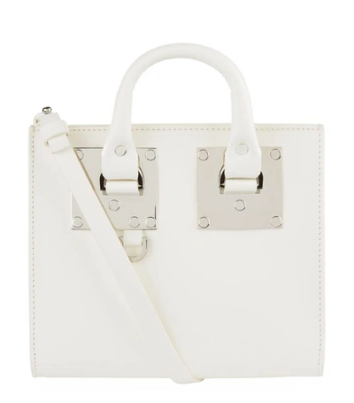 Sophie Hulme Small Albion Box Tote Bag In White
