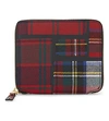 COMME DES GARÇONS Tartan square zip-around wallet