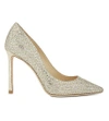 JIMMY CHOO Romy 100 glitter courts