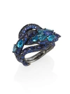 GUCCI Le Marché Des Merveilles Blue Topaz, Sapphire & 18K White Gold Ring