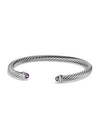 DAVID YURMAN WOMEN'S CABLE CLASSICS BRACELET WITH GEMSTONE & DIAMONDS/5MM,409715990222