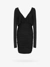 Saint Laurent Cupro Mini Dress In Black