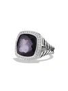 David Yurman Albion Ring With Lavender Amethyst And Diamonds In Black Orchid