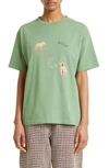 BODE TINY ZOO EMBROIDERED COTTON T-SHIRT
