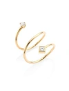 Zoë Chicco WOMEN'S 14K YELLOW GOLD & DIAMOND SPIRAL RING,400092204991
