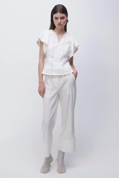 Jonathan Simkhai Summer Pant In White