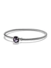 David Yurman Women's Châtelaine Sterling Silver Faceted Dome Bracelet In Black Orchid