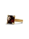 DAVID YURMAN Châtelaine  Ring with Garnet and Diamonds in 18K Gold