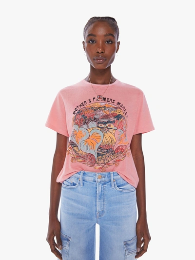 Mother The Rowdy Farmers Market Tee Shirt In Pink