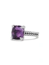 David Yurman Châtelaine Ring With Gemstone & Diamonds In Amethyst