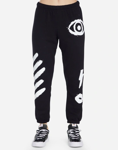 Lauren Moshi Alana Painted Evil Eye In Black