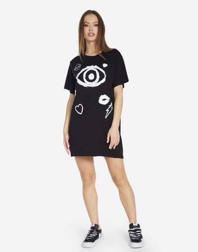 Lauren Moshi Misty Painted Evil Eye In Black