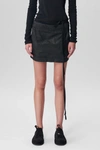 Ann Demeulemeester Black Satin Mini Skirt Black  Donna 40 In 099 Black