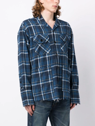 Greg Lauren Blue Shawl Collar Jacket