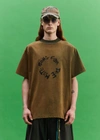 SONG FOR THE MUTE SONG FOR THE MUTE MEN "SFTM CIRCLE" MOCK NECK OVERSIZED TEE