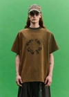 Song For The Mute Khaki Sftm Circle T-shirt In Army Green