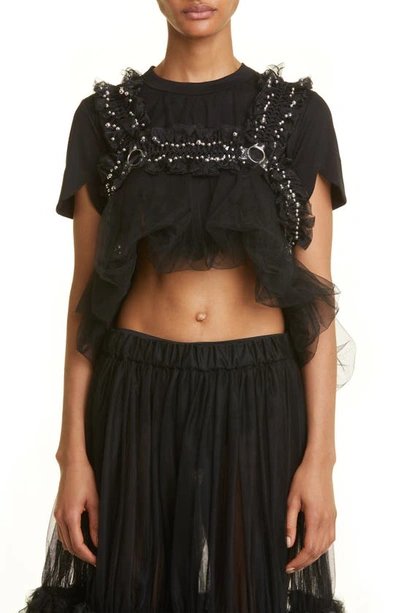 小物 noir kei ninomiya 23ss organdy harness Noir Kei Ninomiya Organdy Ruffle Harness | Nordstrom