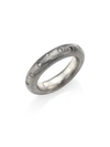RENE ESCOBAR Diamond & Sterling Silver Rounded Band Ring