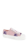 Burberry Jack Tb Monogram Ekd Sneaker In Deep Amethyst Ip Pat
