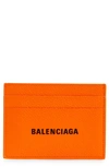 BALENCIAGA LOGO LEATHER CARD CASE