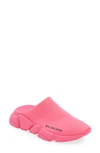 Balenciaga Speed Knit Sneaker Mules In Fluo Pink
