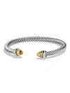 DAVID YURMAN Cable Classic Bracelet with Citrine and Gold