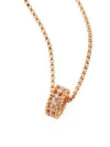 Roberto Coin Symphony Braided 0.22 TCW Diamond & 18K Rose Gold Pendant Necklace