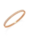 Roberto Coin SYMPHONY BRAIDED DIAMOND & 18K ROSE GOLD BRACELET,400089992537