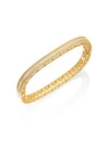 Roberto Coin Princess Braided Diamond & 18K Yellow Gold Bangle Bracelet