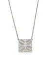 John Hardy Modern Chain Diamond & Sterling Silver Pendant Necklace