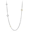 DAVID YURMAN Quatrefoil Chain Necklace with Gold