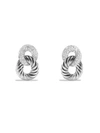 DAVID YURMAN WOMEN'S BELMONT CURB LINK DROP EARRINGS WITH DIAMONDS,400087264054
