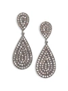 NINA GILIN Diamond Teardrop Earrings