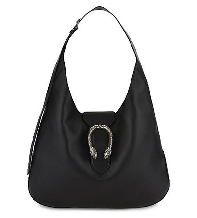 Gucci Dionysus Extra Large Leather Hobo Bag In Black