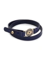 SYDNEY EVAN WOMEN'S EVIL EYE MEDALLION DIAMOND, BLUE SAPPHIRE & LEATHER CHOKER,400092019819