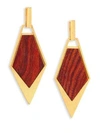 Stephanie Kantis Wood Spear Drop Earrings