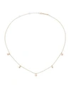 Zoë Chicco WOMEN'S 4MM WHITE FRESHWATER PEARL, DIAMOND & 14K YELLOW GOLD NECKLACE,400092204688