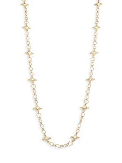 Stephanie Kantis Venetian Two-tone Chain Station Necklace In Gold