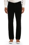 34 Heritage Charisma Relaxed Fit Corduroy Five Pocket Pants In Black Cord