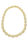 Adornia Pavé Cubic Zirconia Chain Necklace In Gold