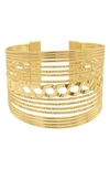 ADORNIA MULTISTRAND LAYERED CUFF BRACELET