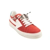 OFF-WHITE RED LOW TOP ARROW SNEAKERS
