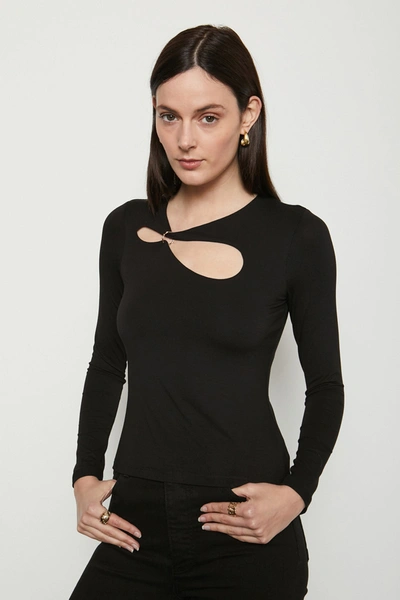 Bailey44 Bailey 44 Moxy Long Sleeve Top In Black