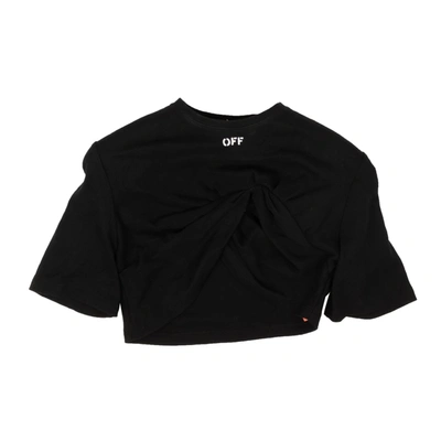 Off-white Black Padded Bra Drape T-shirt