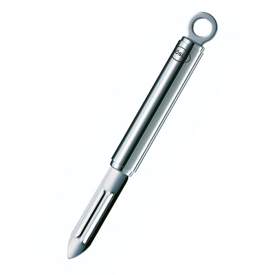 Rosle Stainless Steel Round Handle Vegetable Peeler, 7.3-inch In Silver