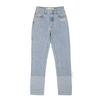 OFF-WHITE BLUE TWO TONE STRAIGHT JEANS