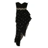 AMIRI WOMEN'S BLACK EMBELLISHED STRAPLESS DRESS