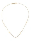 Zoë Chicco Tiny Letters Love 14K Yellow Gold Station Necklace